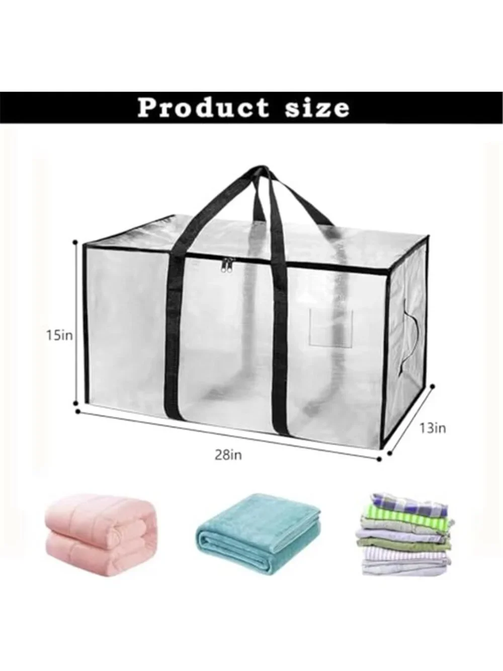 Moving Bags Extra Large 8 Pack - Heavy Duty Storage Totes with Wrap-Around